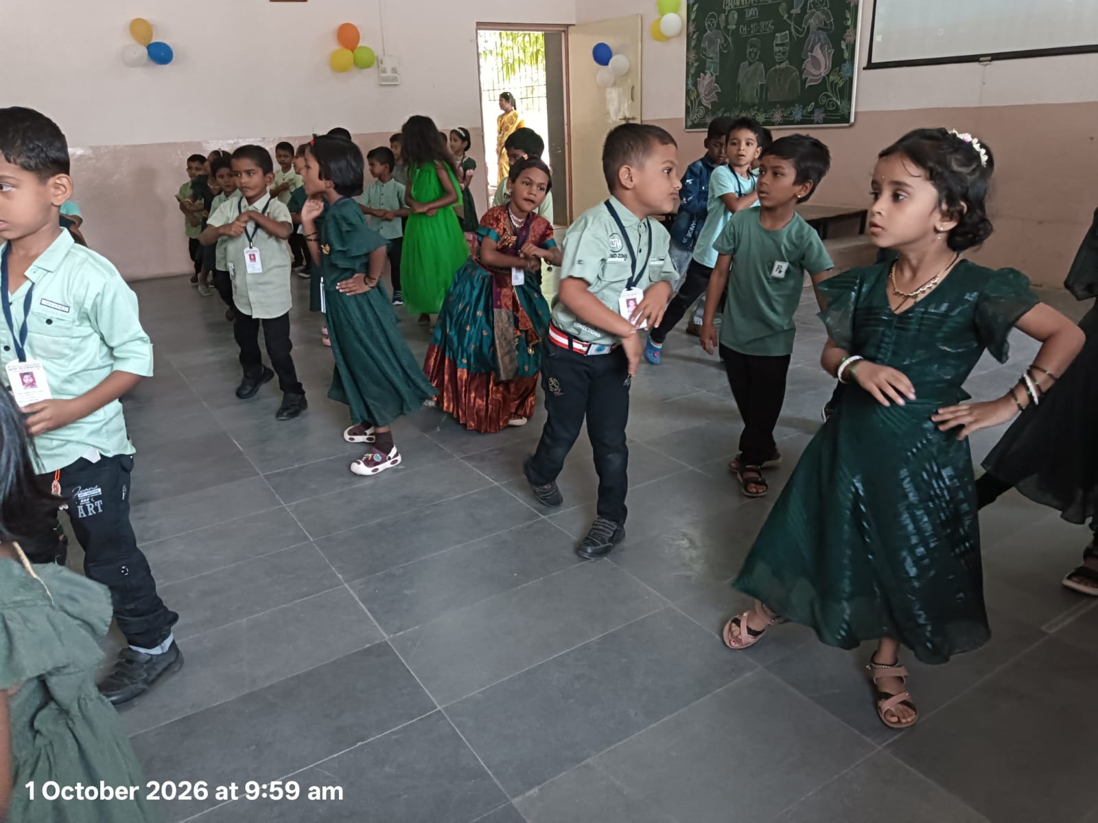 Grandparents Day celebrated by pre-primary students on 01.10.2026